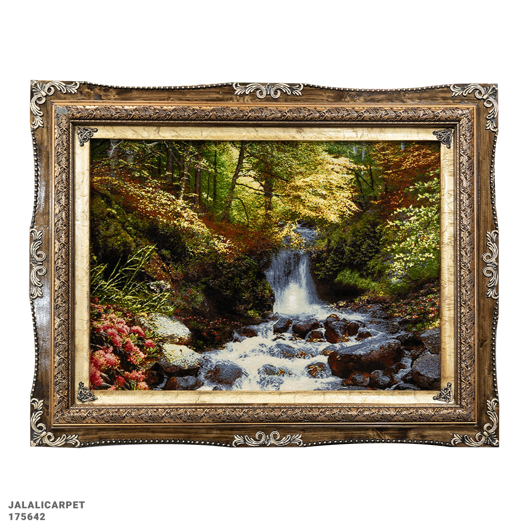 تابلوفرش منظره آبشار 50 رج