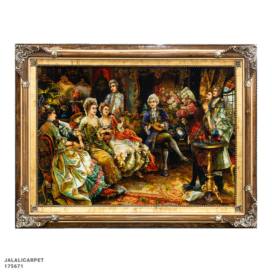 تابلوفرش نوازنده 50 رج