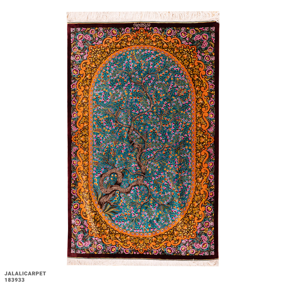 ذرع و نیم تمام ابریشم  80 رج درختی