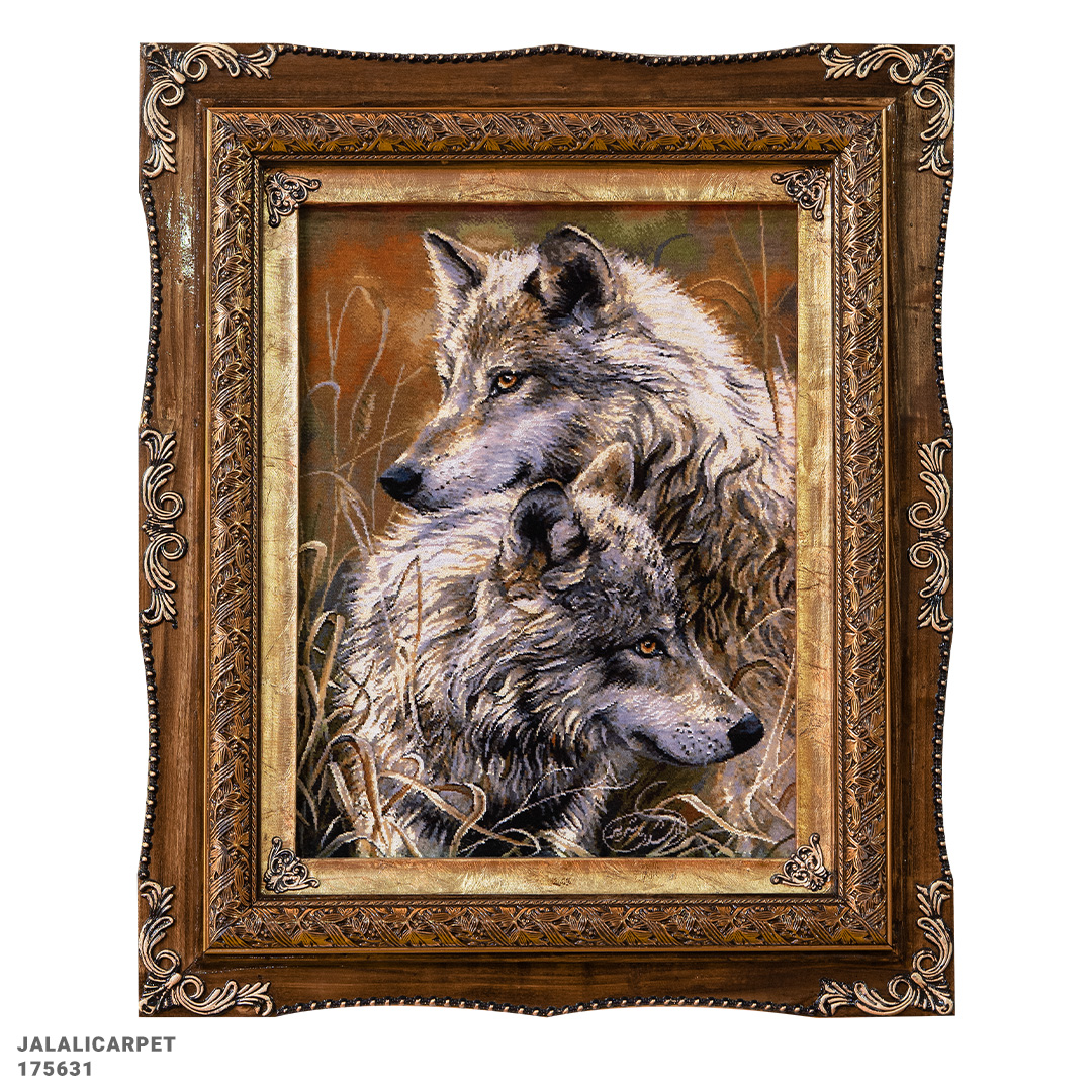 تابلوفرش گرگ 50 رج